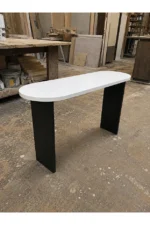 Modern Polywood Console Table Black Legs - Image 4