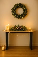 Modern Polywood Console Table Black Legs - Image 3