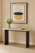 Modern Polywood Console Table Black Legs - Image 2