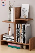 Modern Plywood Desktop Book Organizer Shelf