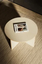 Modern Round Plywood Coffee Table - Image 4