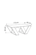Modern Plywood Rectangle Coffee Table - Image 4