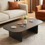 Modern Black Brown Minimalist Coffee Table