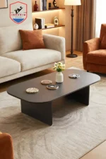 Modern Black Brown Minimalist Coffee Table