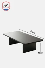 Modern Black Brown Minimalist Coffee Table - Image 3