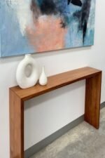 Modern Minimalist Light Brown Console Table