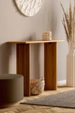 Modern Plywood Console Table for Entryway