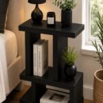 Bedside Table Black