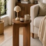Lamp Side Table Brown