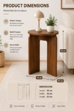 Lamp Side Table White - Image 10