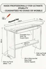 Stylish Polywood Console Table for Living - Image 6