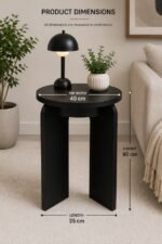Lamp Side Table White - Image 6