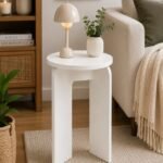 Lamp Side Table White