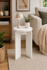 Lamp Side Table White