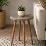 Modern Round Table Grey
