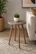 Modern Round Table Grey