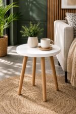 Modern Round Table Grey - Image 5