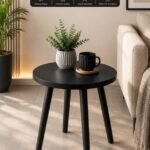 Modern Round Table Black