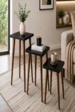 Nesting Side Table Set Brown - Image 4