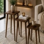 Nesting Side Table Set Brown