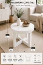 Nordic Round Table Brown - Image 5