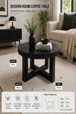 Nordic Round Table Brown - Image 9