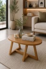 Arden Ovale Coffee Table Brown - Image 2