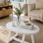 Arden Ovale Coffee Table White