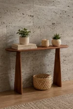 Minimalist Dark Brown Console Table - Image 3