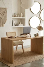 Modern Brown Polywood Office Desk