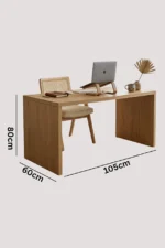 Modern Brown Polywood Office Desk - Image 3
