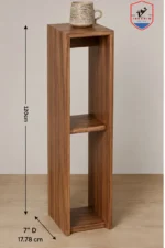 Modern Waterfall Corner Side Table Brown - Image 3