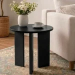 Modern Minimalist Polywood Coffee Table White Oak