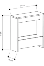 Space-Saving Bedside Table Magazine Organizer - Image 2