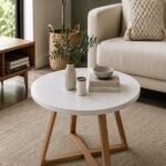 Nordic Round Center Table White