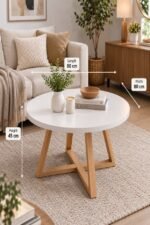 Nordic Round Center Table White - Image 3