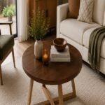 Nordic Round Center Table Brown