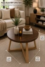 Nordic Round Center Table White - Image 6