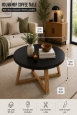 Nordic Round Center Table White - Image 9