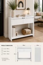Double Drawer Console Table - Image 11
