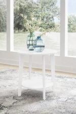 Luna Round Side Table with Lower Shelf - Image 11