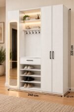 Walnut 2 Color Cabinet - Image 3