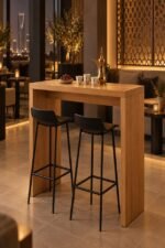 Modern MDF Coffee Shop Table 120cm - Image 3