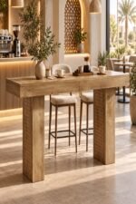 Wood Coffee Shop Table