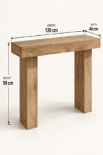 Wood Coffee Shop Table - Image 4