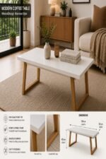 Norvia Center Table White - Image 3